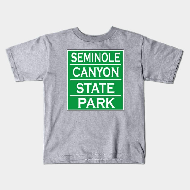 SEMINOLE CANYON STATE PARK Kids T-Shirt by Cult Classics